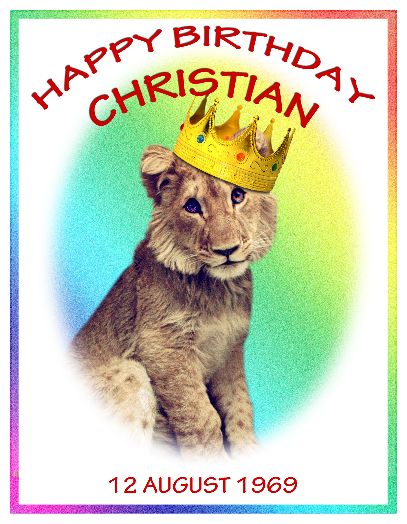 Happy Birthday Christian! | A Lion Called Christian